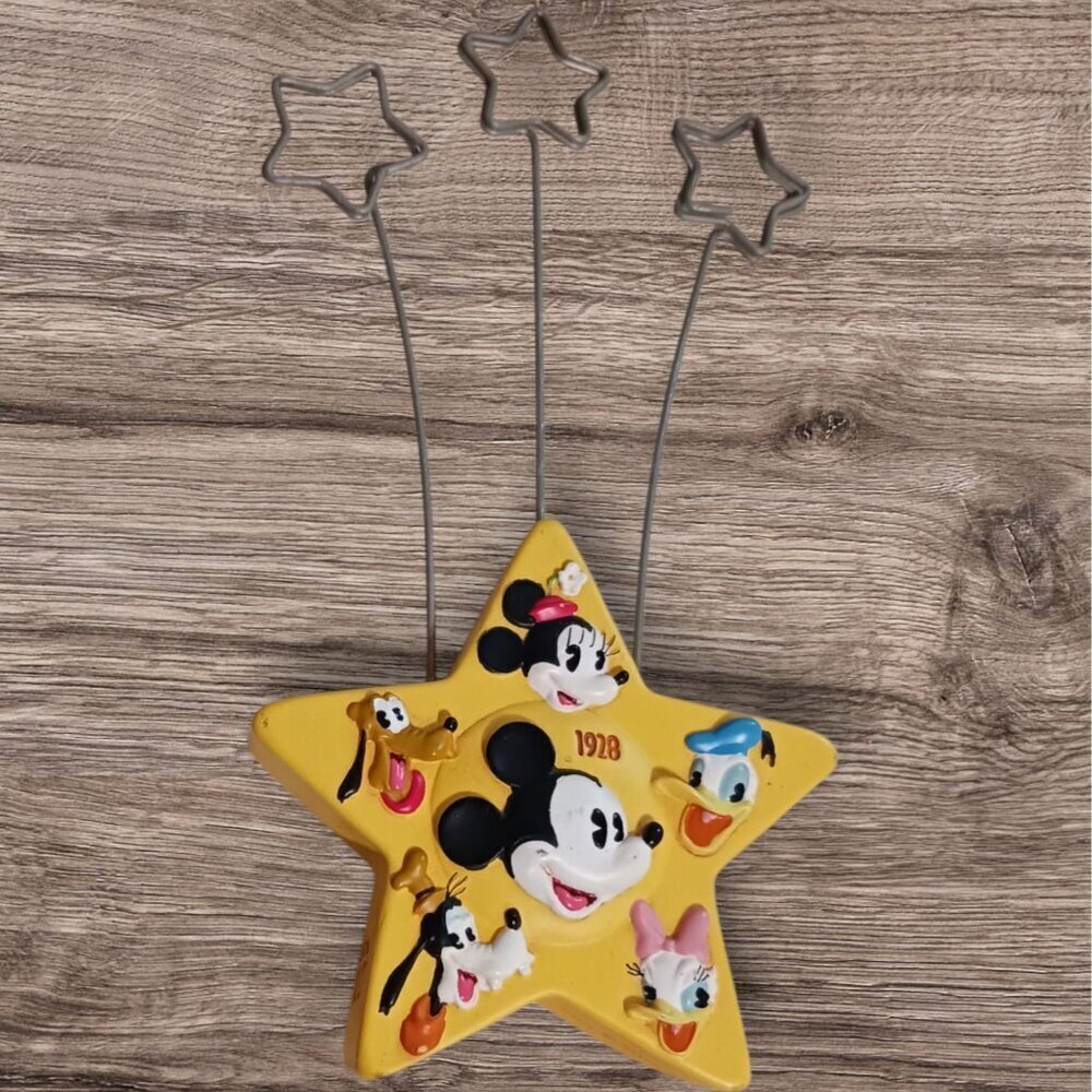 Hallmark Disney Mickey & Friends Star Shaped Photo Holder With Metal Star Clips